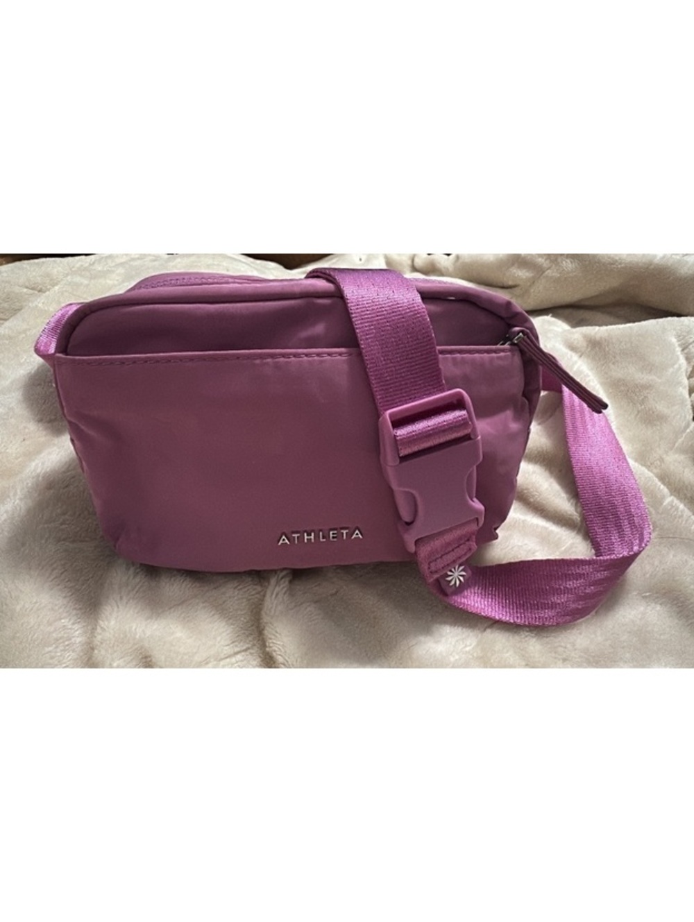 Athleta All About Crossbody Belt Bag in Chia Pink